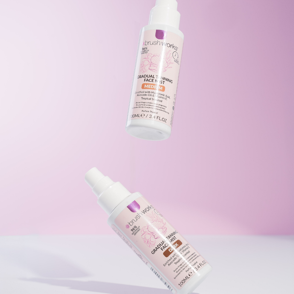 Brushworks Gradual Tanning Face Mist Dark 100ml