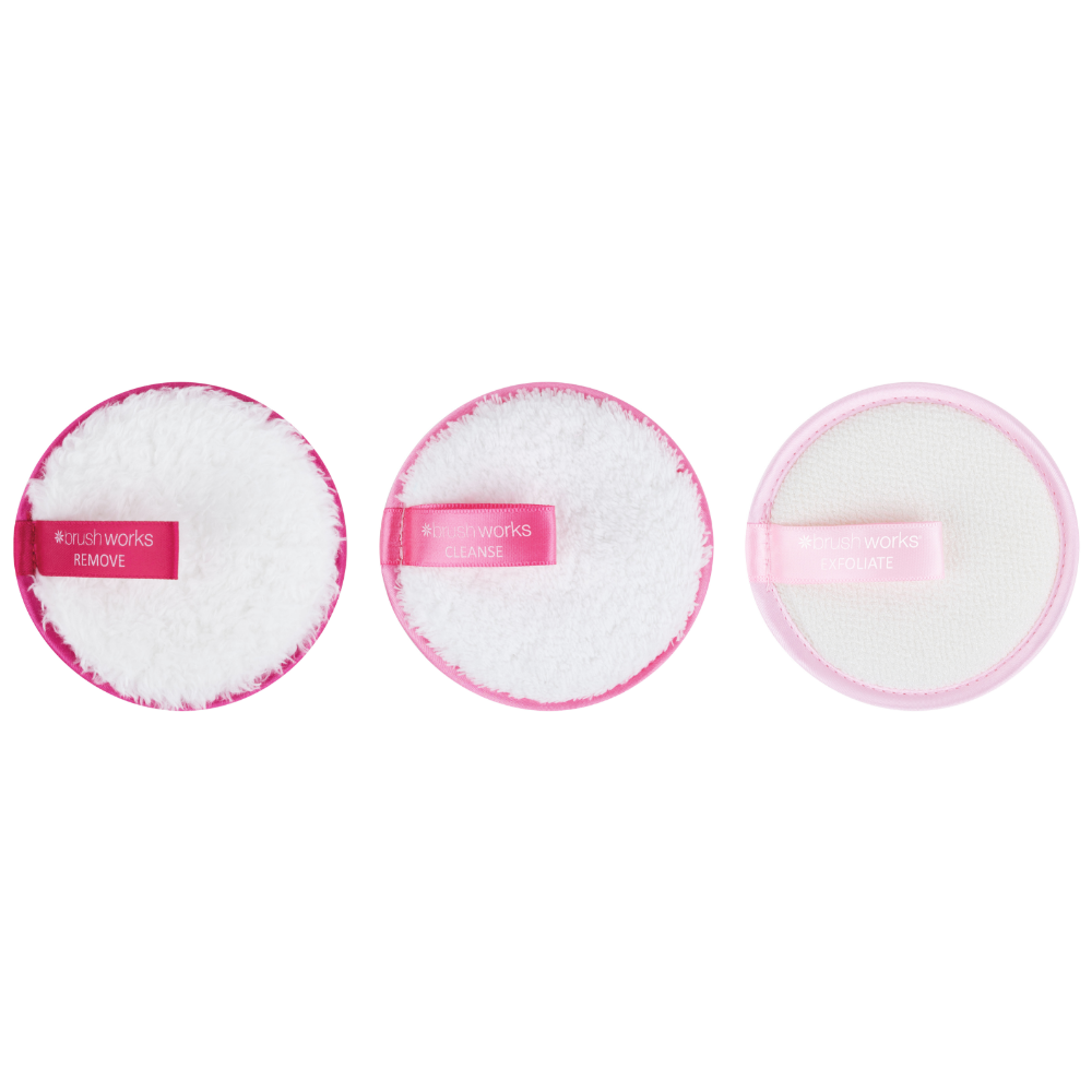 Brushworks Cleanse & Refresh Face Pads Pack of 3