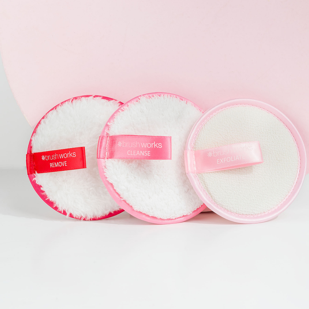 Brushworks Cleanse & Refresh Face Pads Pack of 3