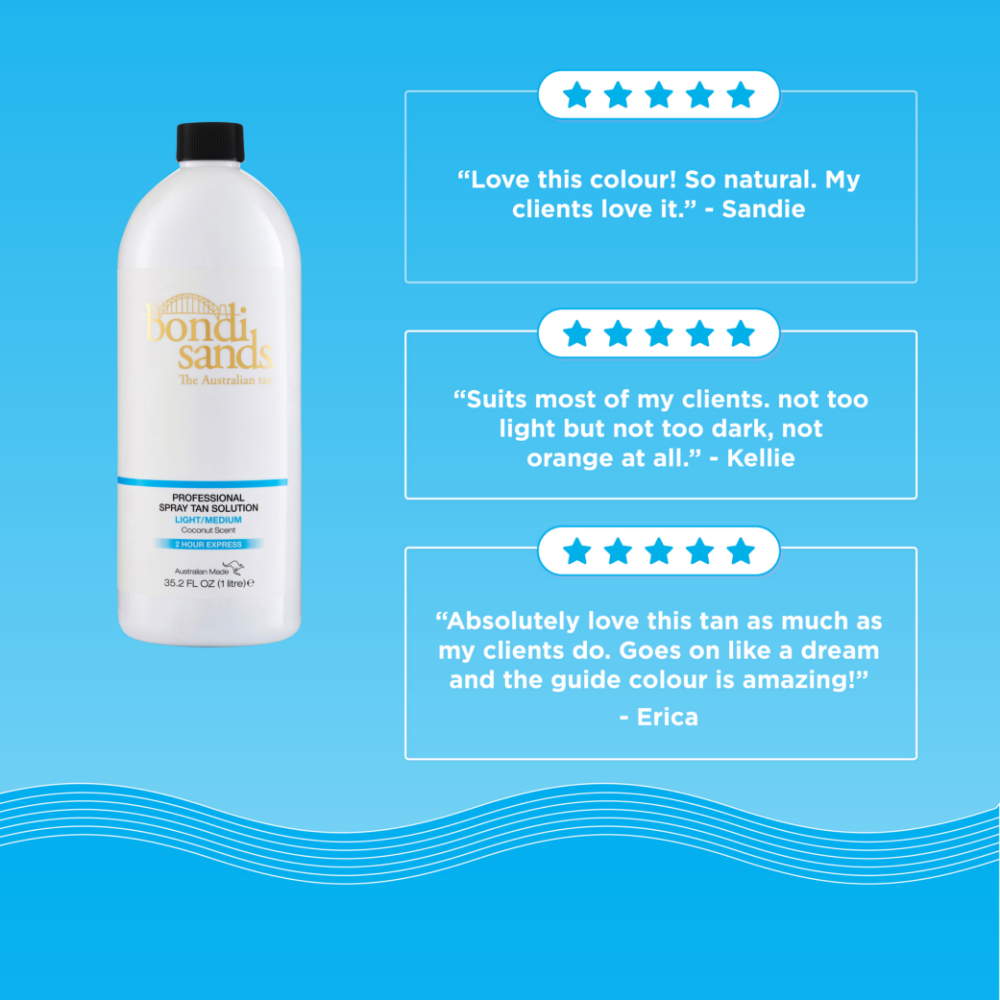 Bondi Sands Professional Spray Tan Solution Light/Medium 1000ml