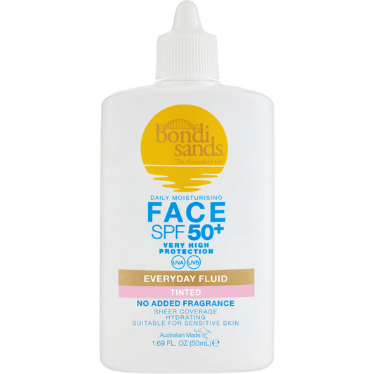 Bondi Sands Everyday Tinted Face Fluid Fragrance-Free SPF50+ 50ml