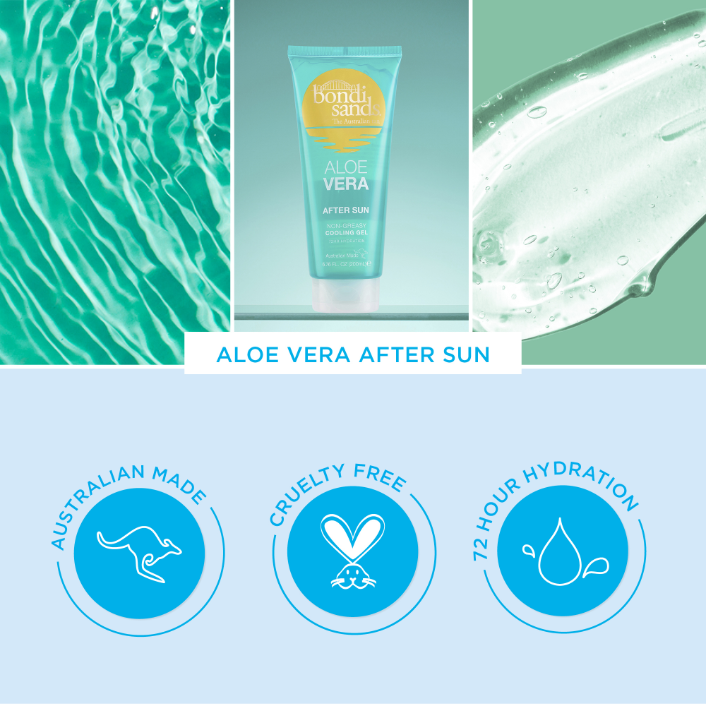 Bondi Sands Aloe Vera After Sun Non-Greasy Cooling Gel 200ml