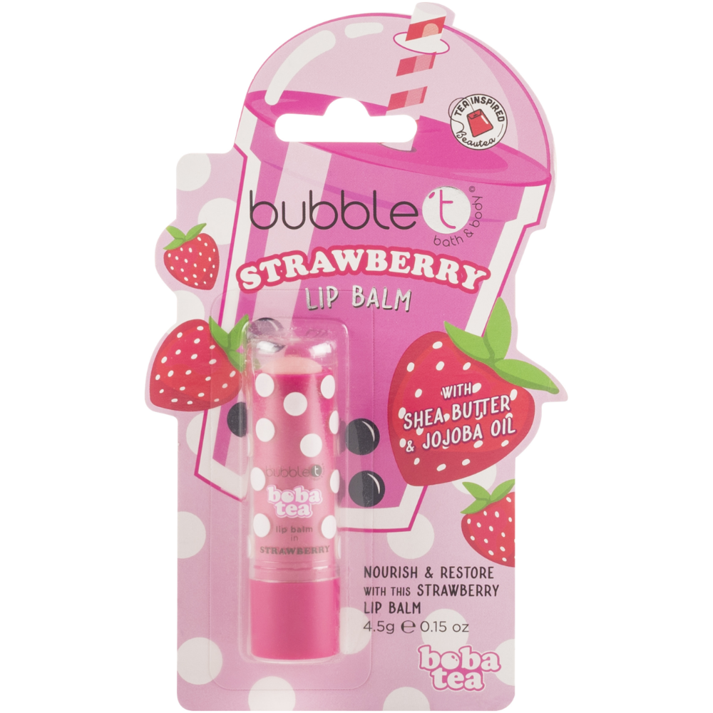 Bubble T Cosmetics Boba Tea Lip Balm Strawberry 4.5g