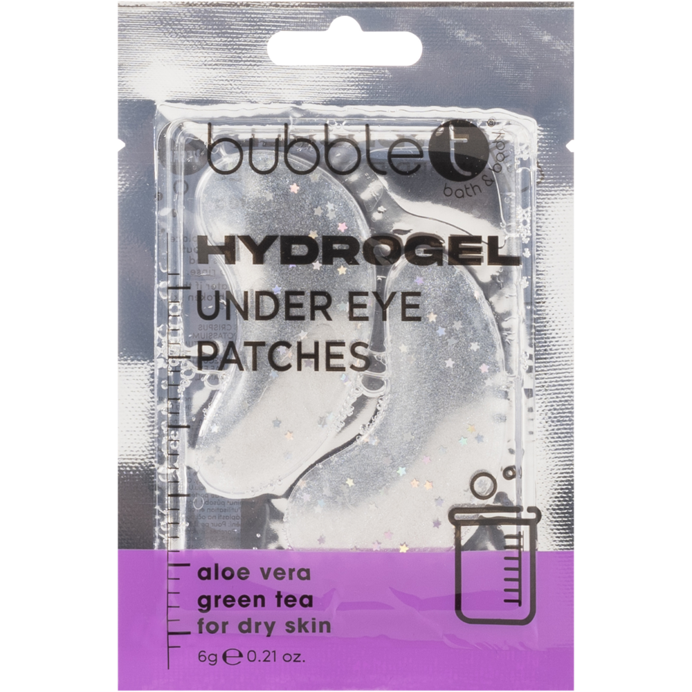 Bubble T Cosmetics Hydrogel Aloe Vera & Green Tea Under Eye Patches 1 Pair