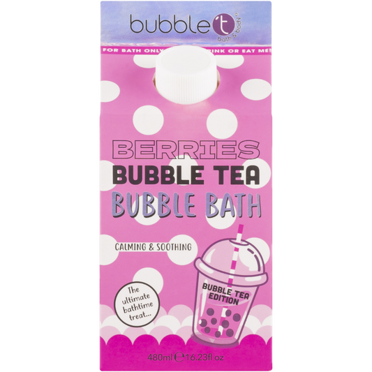 Bubble T Cosmetics Berries Bubble Tea Bubble Bath 480ml