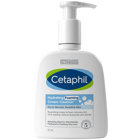 Cetaphil Hydrating Foaming Cream Cleanser 473ml