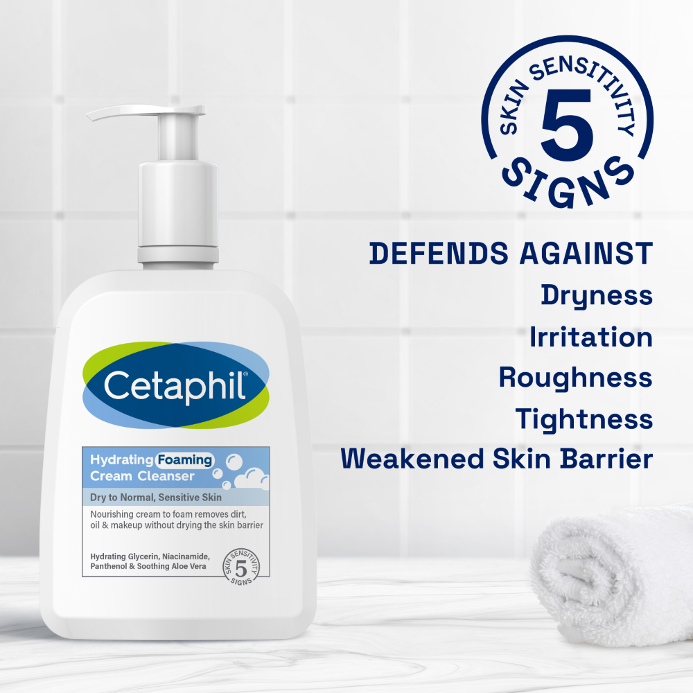 Cetaphil Hydrating Foaming Cream Cleanser 473ml