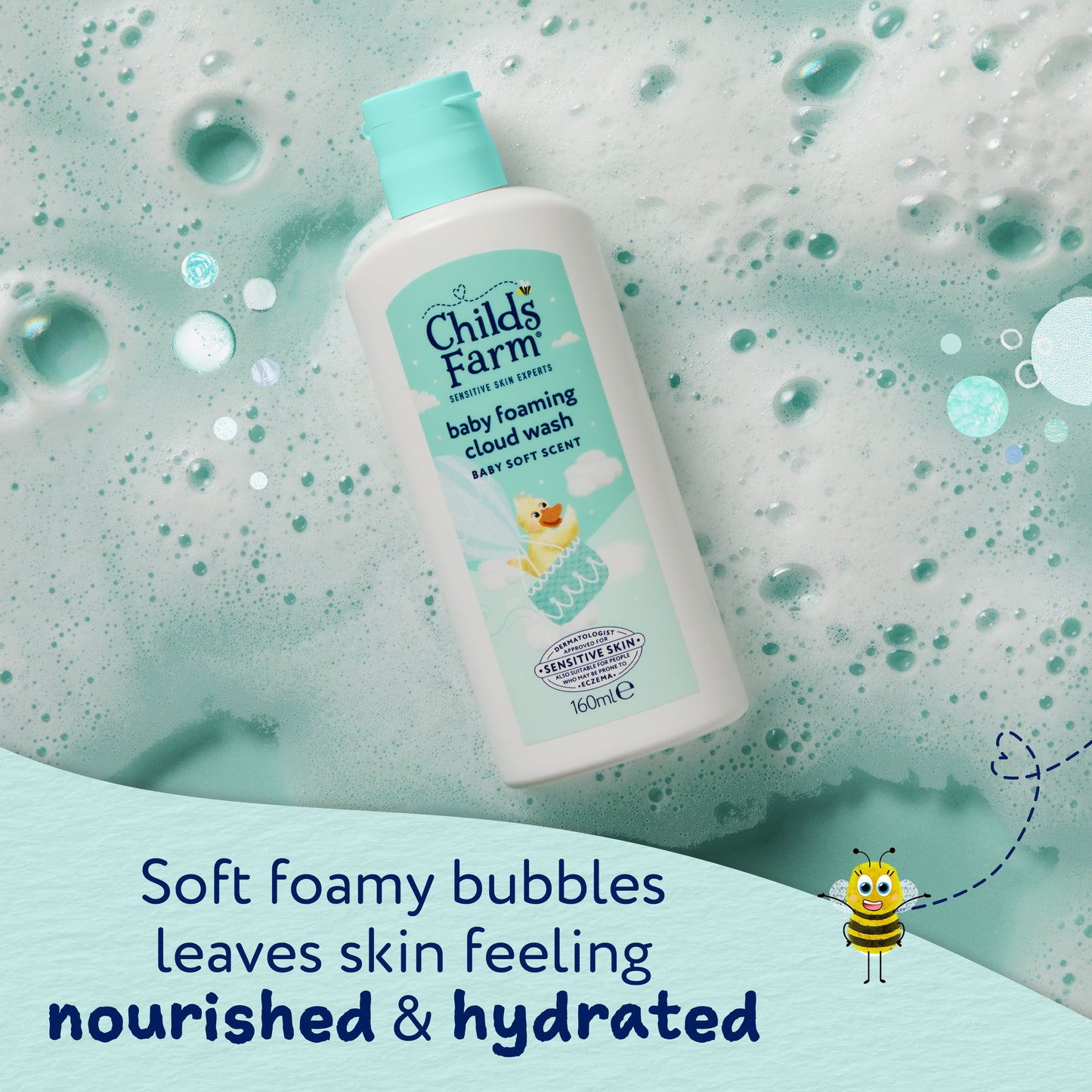 Childs Farm Baby Foaming Cloud Face & Body Wash 160ml