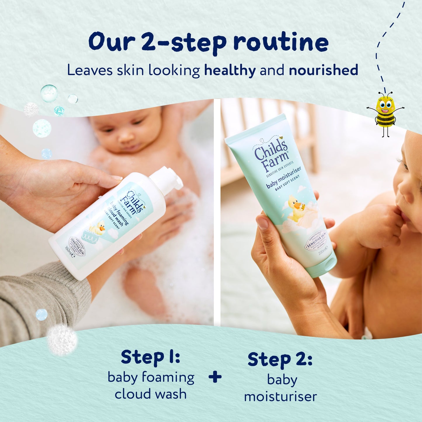 Childs Farm Baby Foaming Cloud Face & Body Wash 160ml