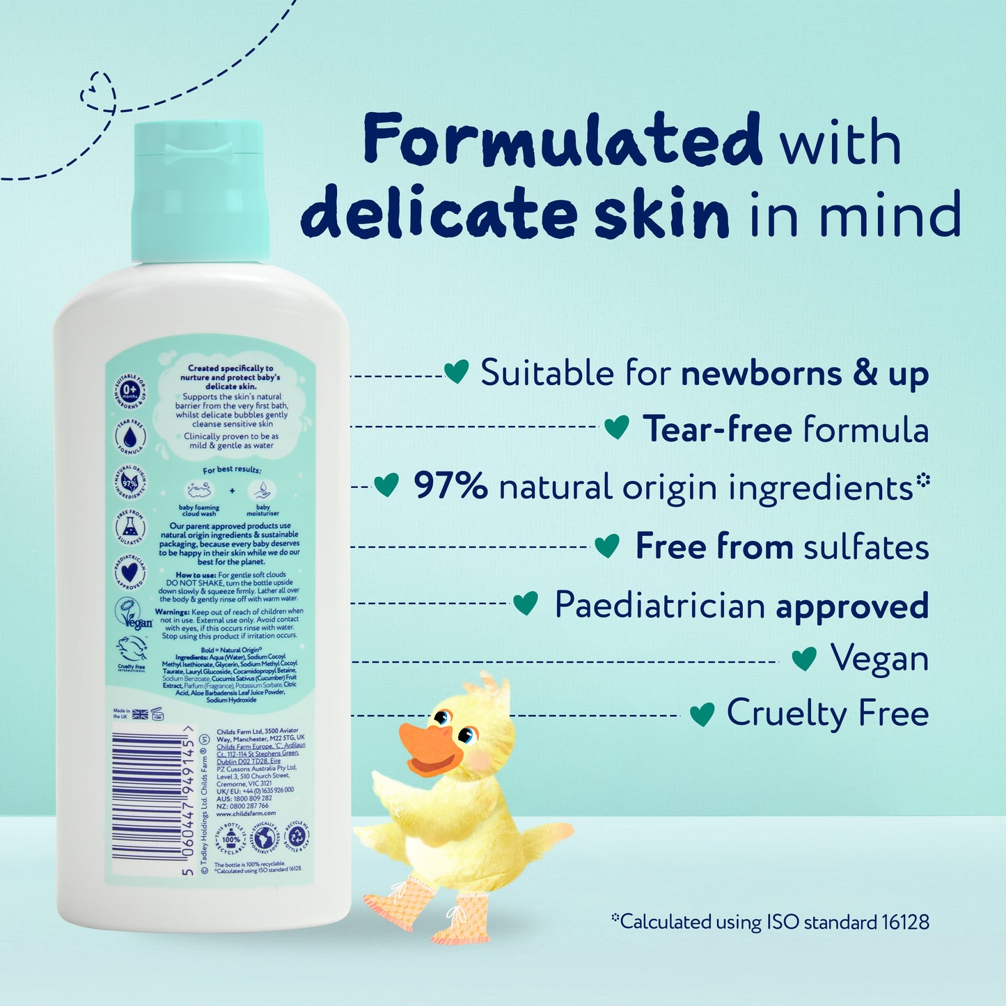 Childs Farm Baby Foaming Cloud Face & Body Wash 160ml
