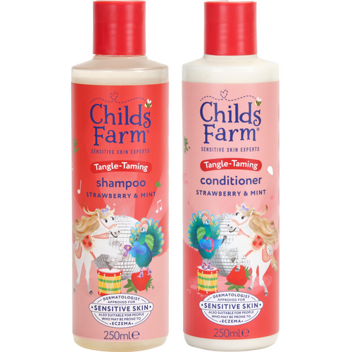 Childs Farm Strawberry & Organic Mint Shampoo & Conditioner Twin 2 x 250ml