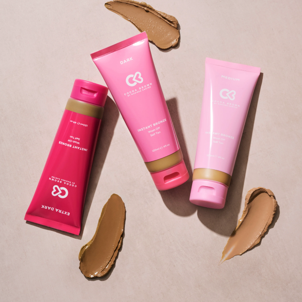 Cocoa Brown Instant Bronze Wash Off Self Tan Lotion Dark 120ml