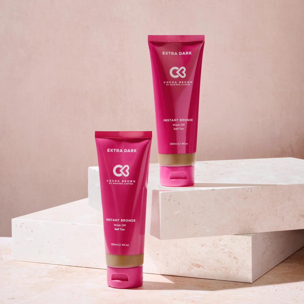 Cocoa Brown Instant Bronze Wash Off Self Tan Lotion Extra Dark 120ml