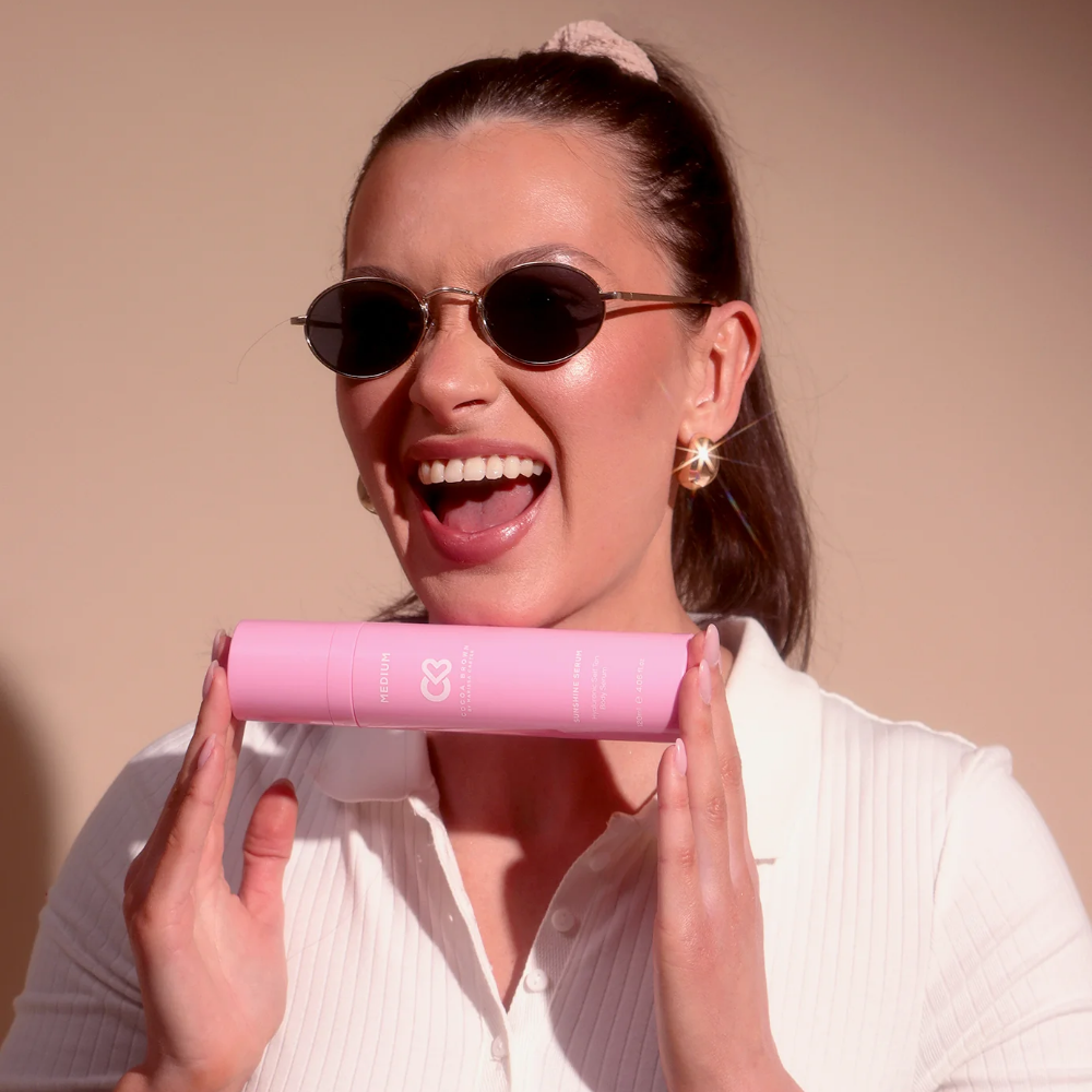 Cocoa Brown Sunshine Serum Hyaluronic Self Tan Body Medium 120ml