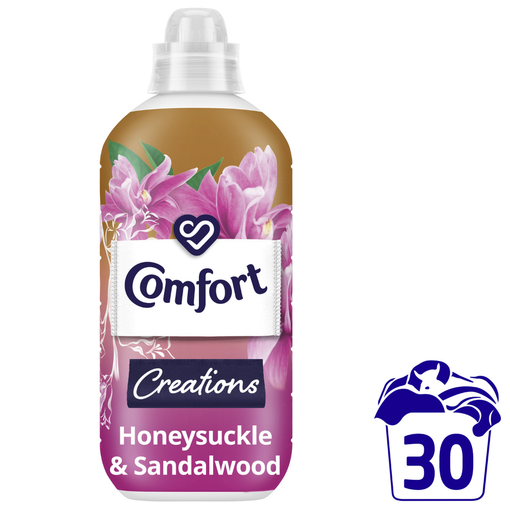 Comfort Creations Honeysuckle & Sandalwood Fabric Conditioner 30 Washes 900ml