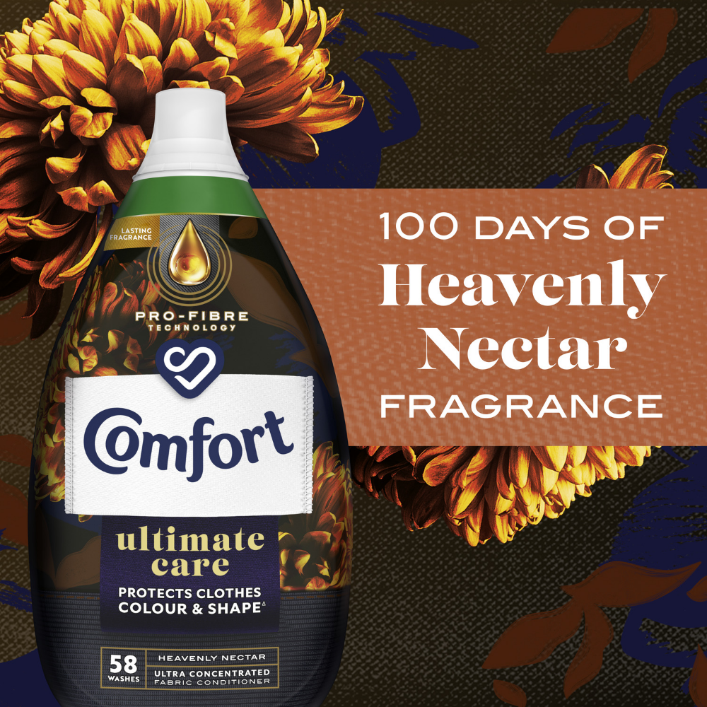Comfort Ultimate Care Heavenly Nectar Ultra-Concentrated Fabric Conditioner 58 Washes 870ml