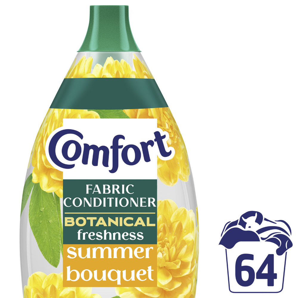 Comfort Botanical Freshness Summer Bouquet Fabric Conditioner 64 Washes 960ml