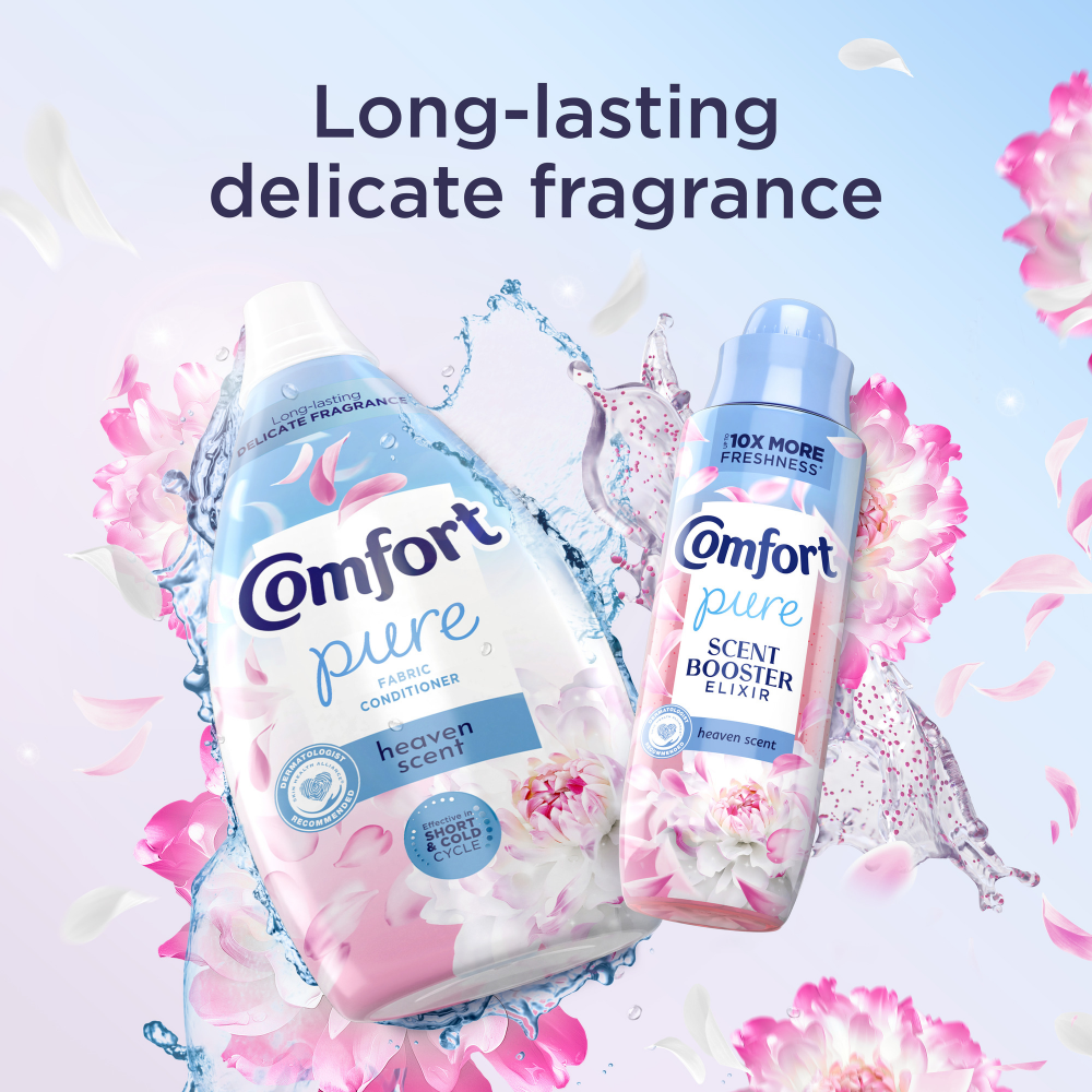 Comfort Pure Heaven Scent Fabric Conditioner 64 Washes 960ml