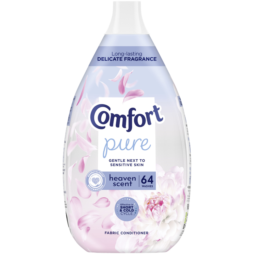 Comfort Pure Heaven Scent Fabric Conditioner 64 Washes 960ml