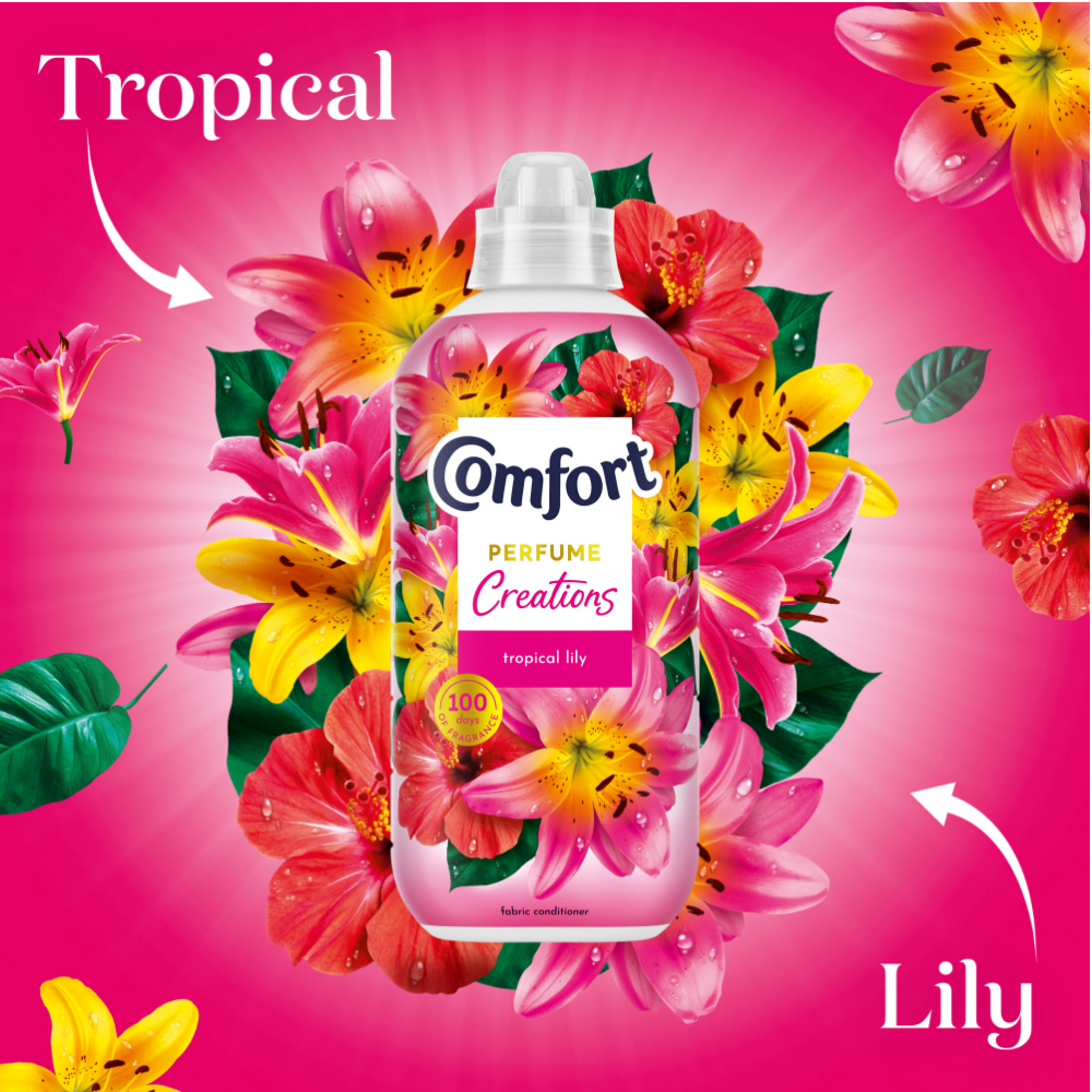Comfort Perfume Creations Tropical Lily Fabric Conditioner 48 Washes 1440ml