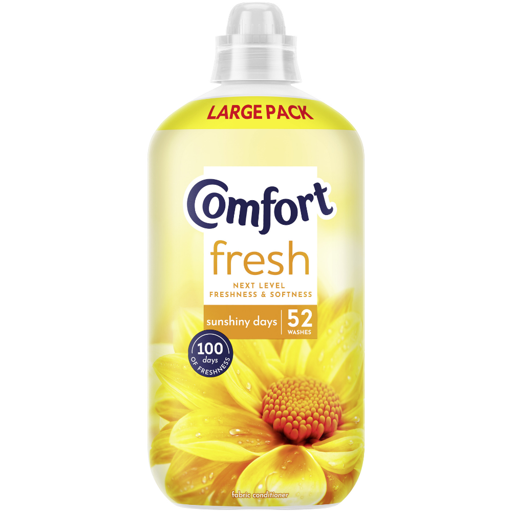 Comfort Fresh Sunshiny Days Fabric Conditioner 52 Washes 1560ml