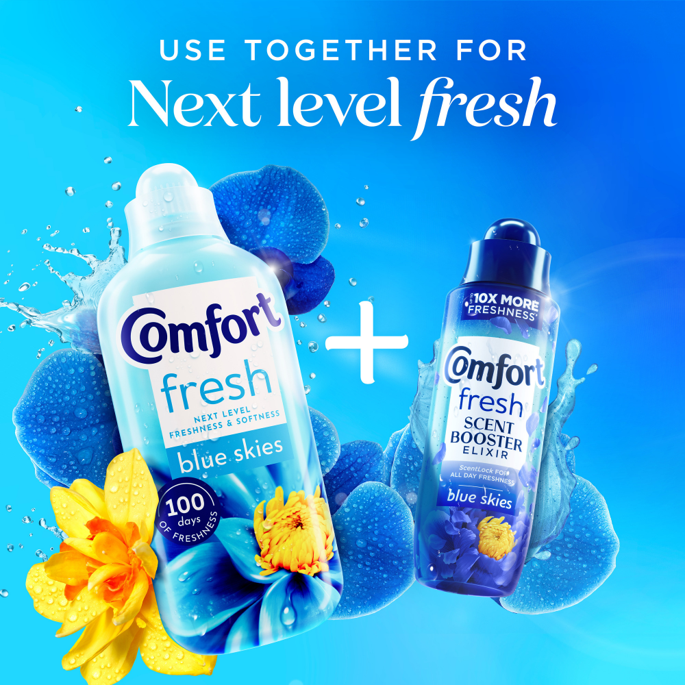 Comfort Fresh Blue Skies Fabric Conditioner 52 Washes 1560ml