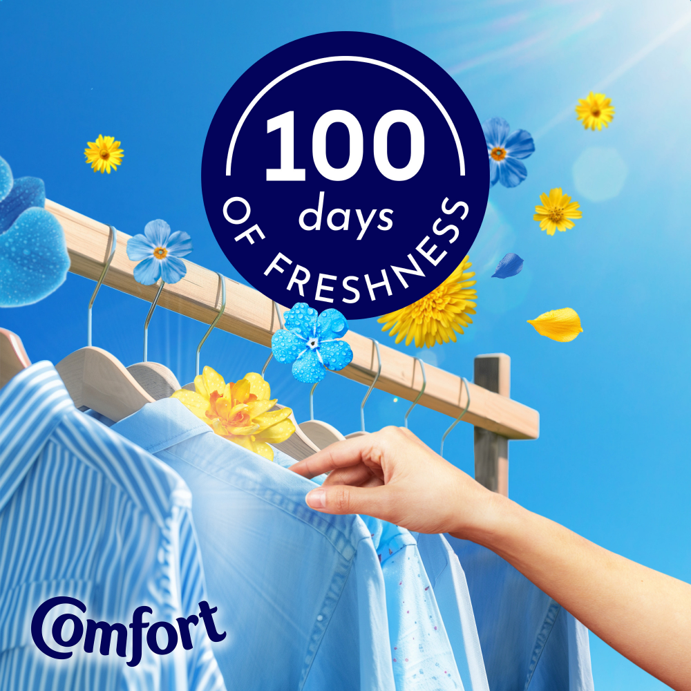 Comfort Fresh Blue Skies Fabric Conditioner 52 Washes 1560ml