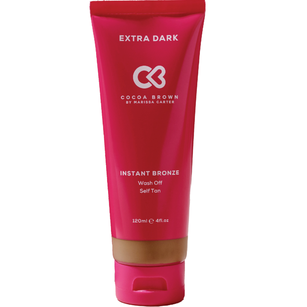 Cocoa Brown Instant Bronze Wash Off Self Tan Lotion Extra Dark 120ml