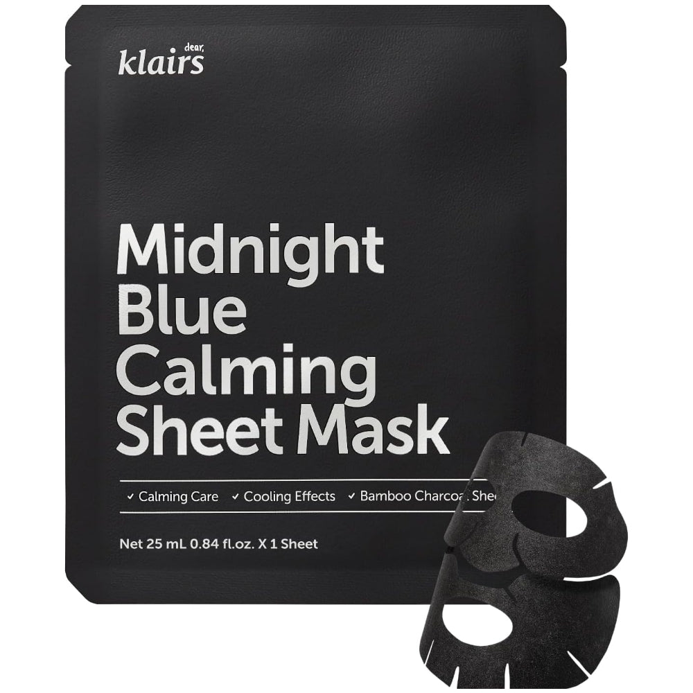 Dear, Klairs Midnight Blue Calming Sheet Mask 25ml