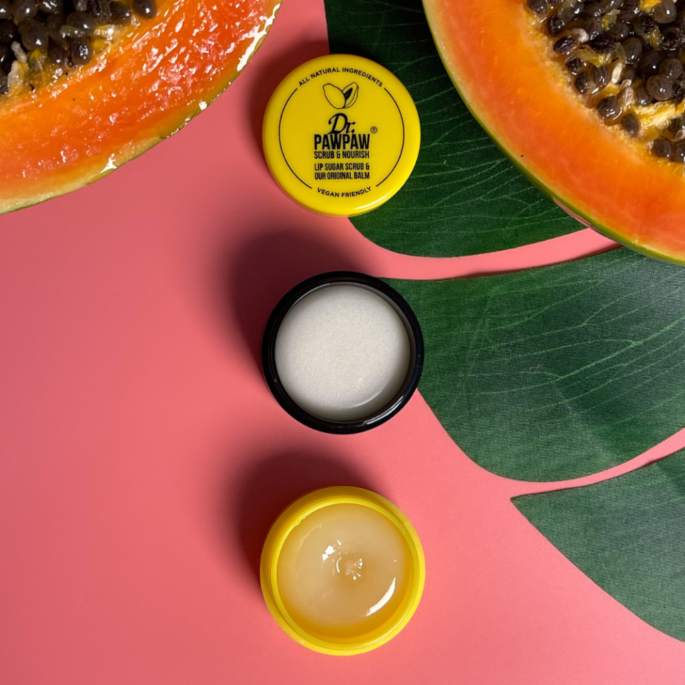 Dr. PawPaw Scrub & Nourish Lip Scrub & Balm Duo