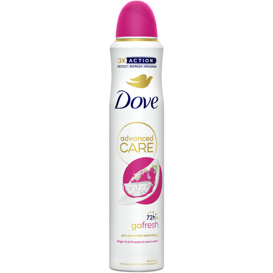 Dove Advanced Care 72h Go Fresh Dragonfruit & Coconut Anti-Perspirant Deodorant Spray 200ml
