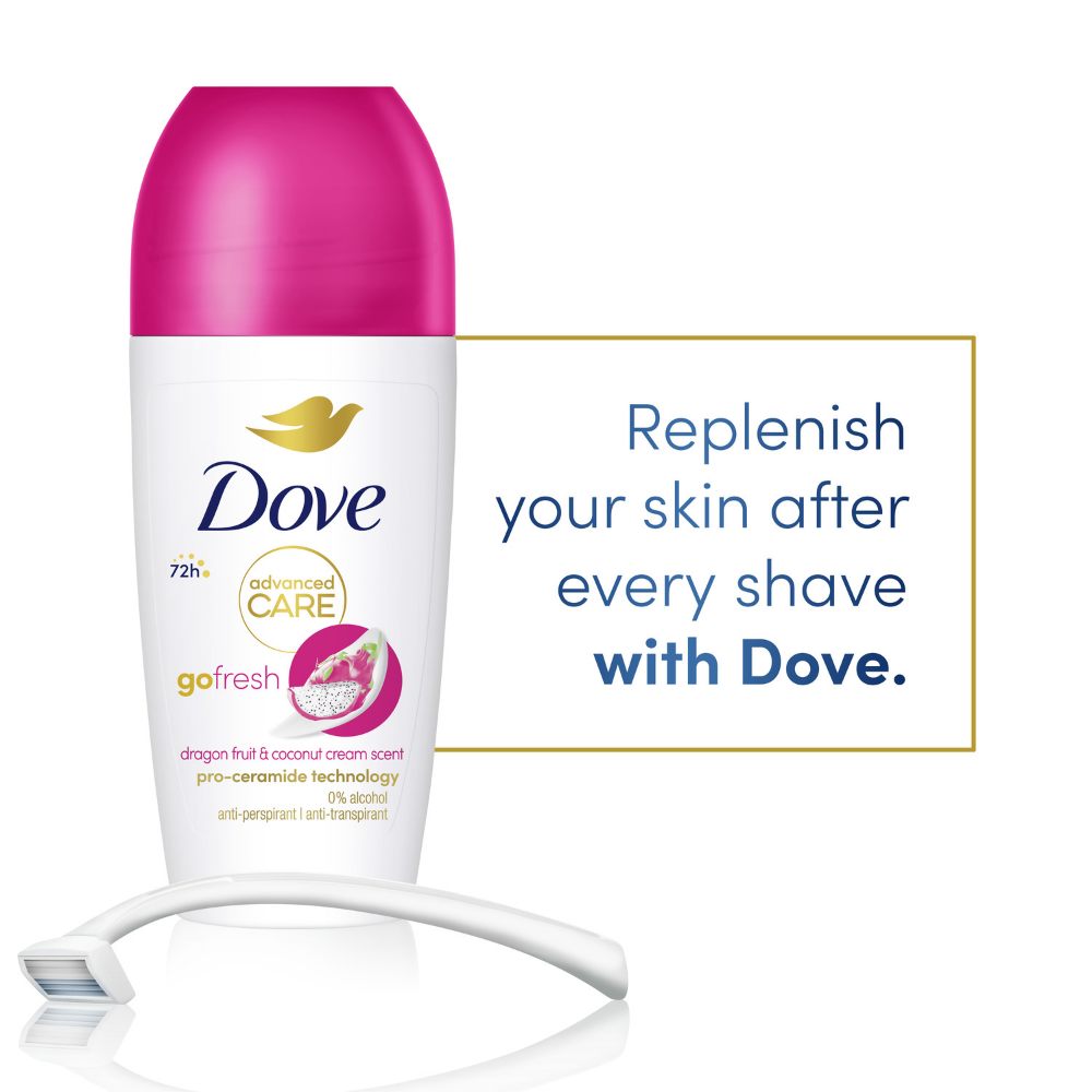 Dove Advanced Care 72h Go Fresh Dragonfruit & Coconut Anti-Perspirant Deodorant Roll-On 50ml