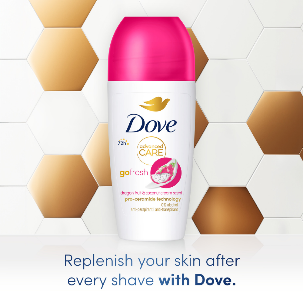 Dove Advanced Care 72h Go Fresh Dragonfruit & Coconut Anti-Perspirant Deodorant Roll-On 50ml