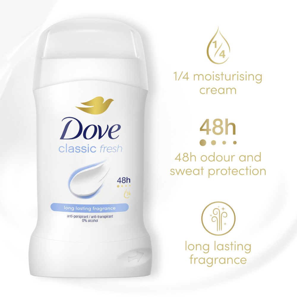 Dove Classic Fresh 48h Anti-Perspirant Deodorant Stick 50ml