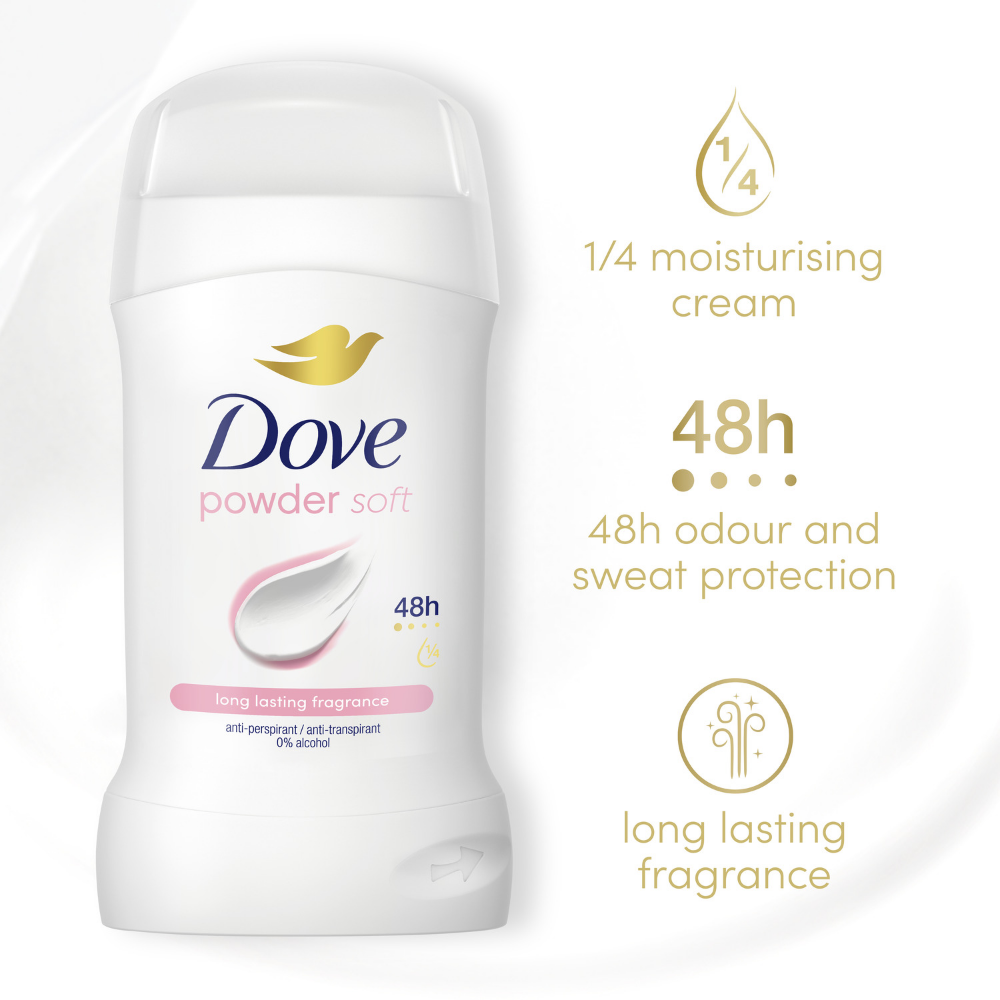 Dove Powder Soft 48h Anti-Perspirant Deodorant Stick 50ml