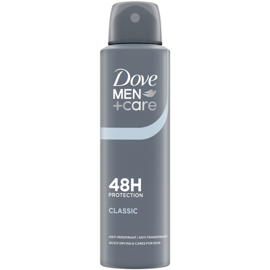 Dove Men+Care 48h Classic Anti-Perspirant Deodorant Spray 150ml