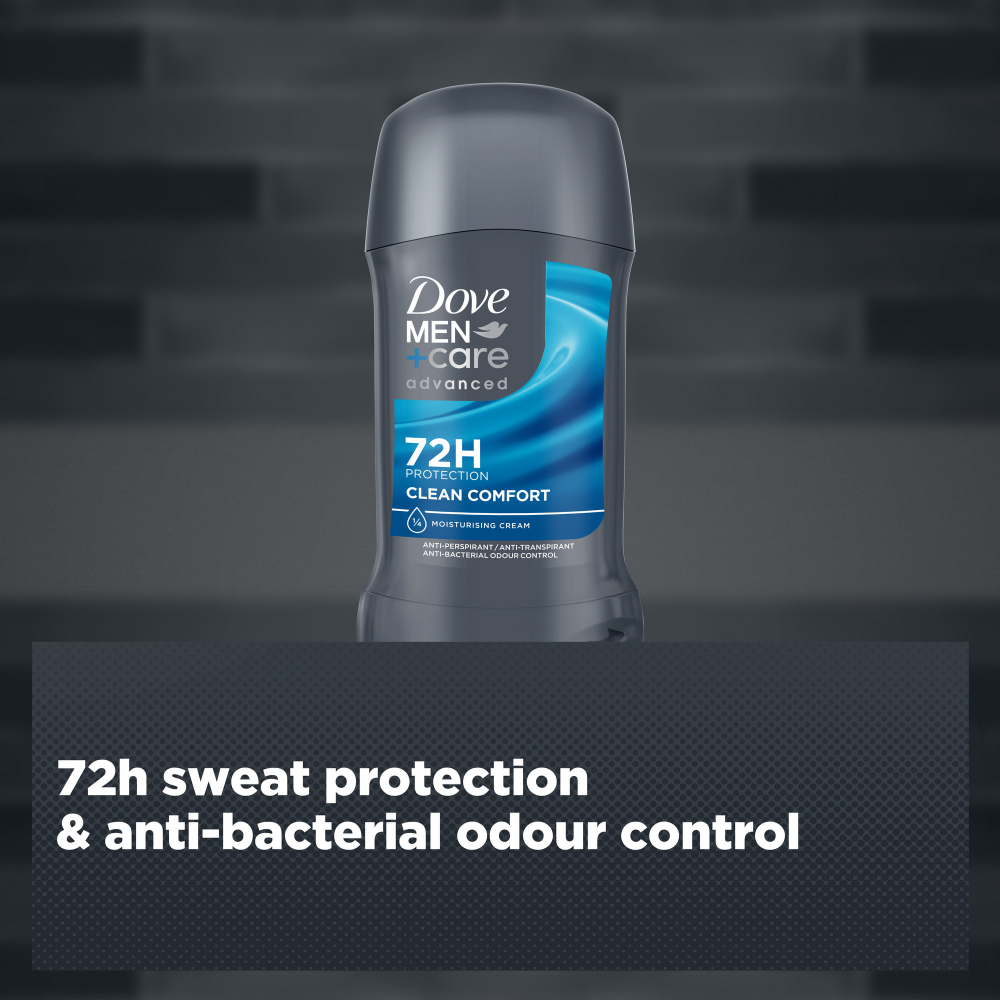Dove Men+Care Advanced 72h Clean Comfort Anti-Perspirant Deodorant Roll-On 50ml