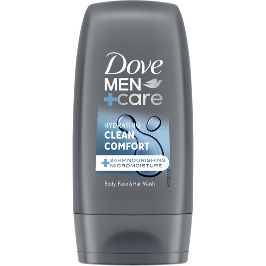 Dove Men+Care Hydrating Clean Comfort 3-In-1 Hair, Face & Body Wash 55ml