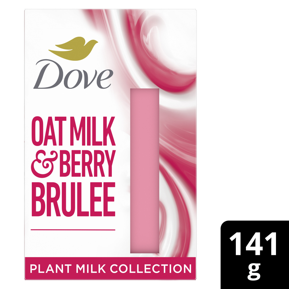 Dove Oat Milk & Berry Brulee Plant Milk Cleansing Bar 141g
