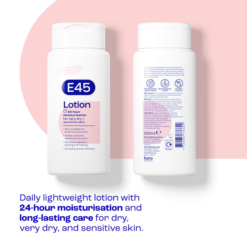 E45 Moisturiser Body Lotion 200ml