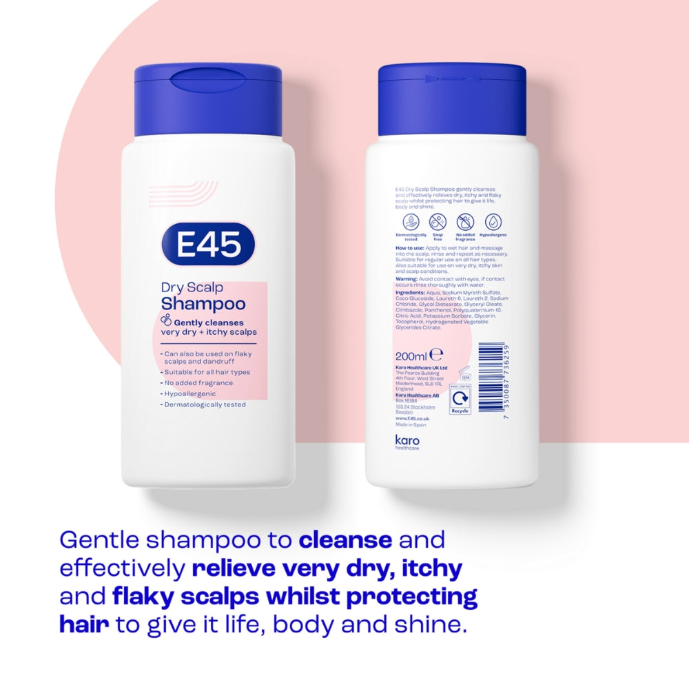 E45 Anti-Dandruff Dry Scalp Shampoo 200ml
