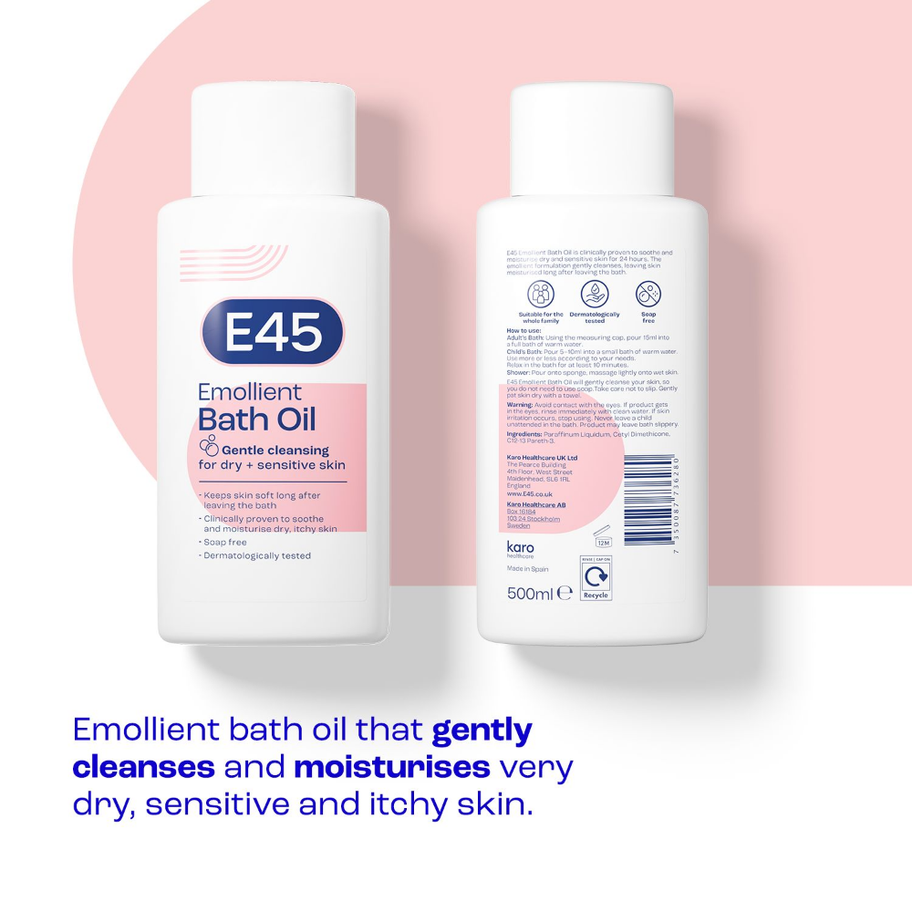 E45 Emollient Bath Oil 500ml