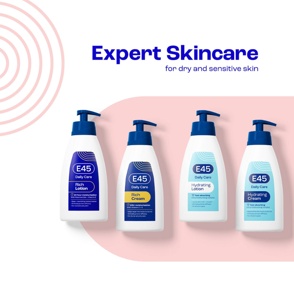 E45 Rich 24h Body Lotion Moisturiser 400ml