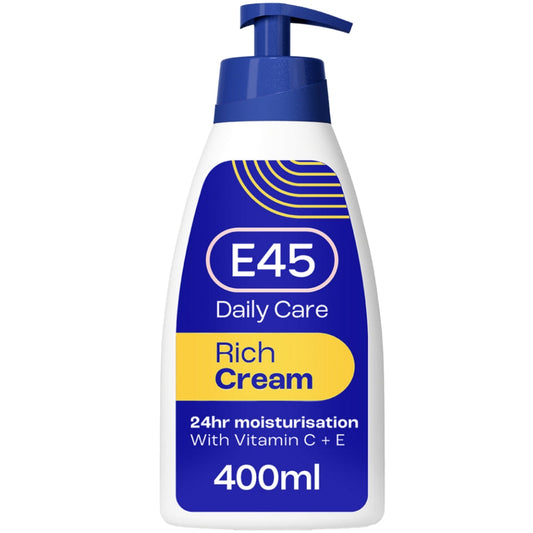 E45 Rich 24h Body Cream Moisturiser 400ml