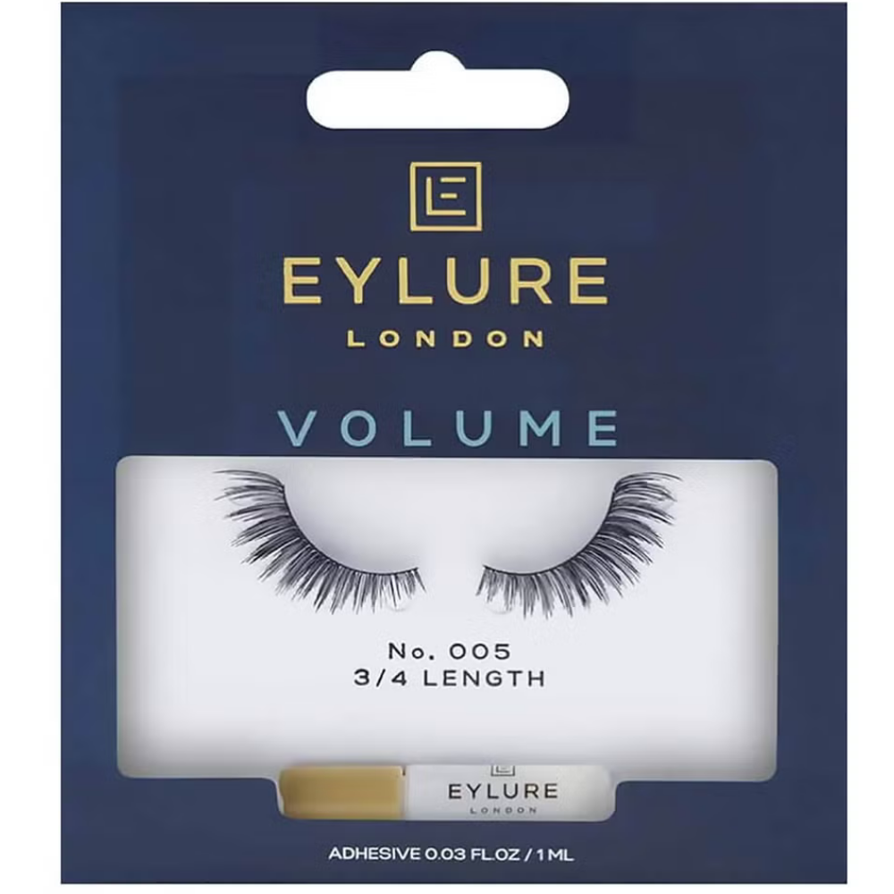 Eylure 3/4 Length 005 Light Volume Strip Lashes Black