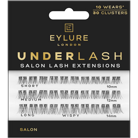 Eylure Underlash Salon Lash Extensions Individual Lash Clusters Wispy Black x30