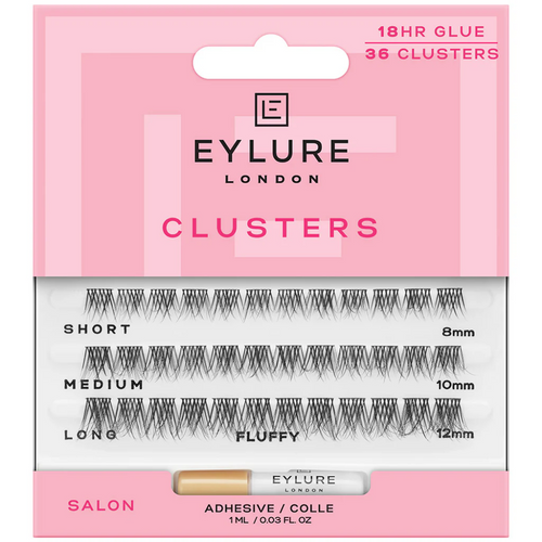 Eylure Salon Clusters Individual Lash Clusters Fluffy Black x36