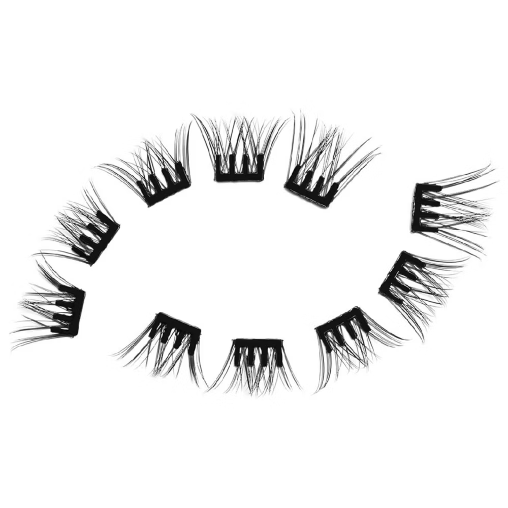 Eylure Underlash Pre-Glued Naturals Salon Curl Individual Lash Clusters Black x30