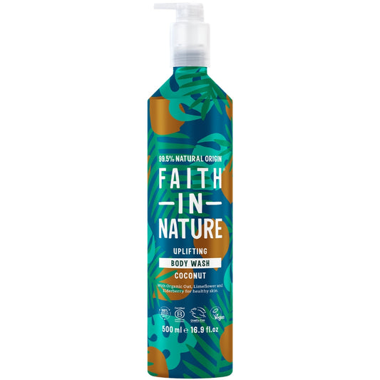 Faith In Nature Coconut Body Wash Aluminium Bottle 500ml