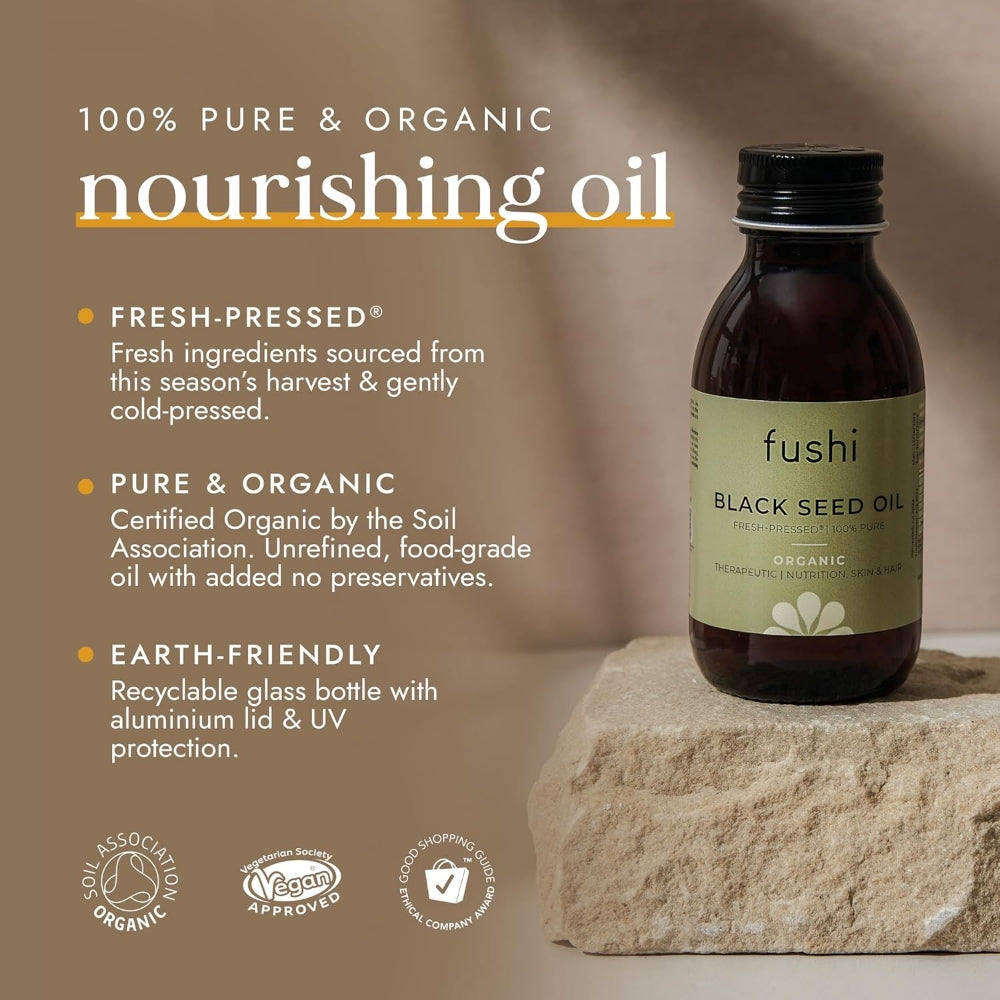 Fushi Organic Fresh-Pressed Black Seed Oil 250ml